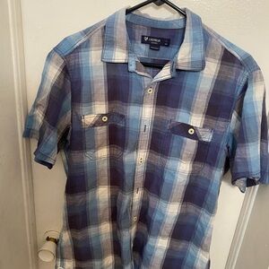 Daniel Cremieux Plaid Shirt in Blue and White